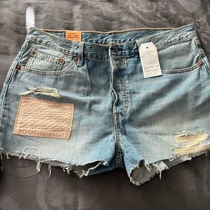 Levi Jean shorts womens